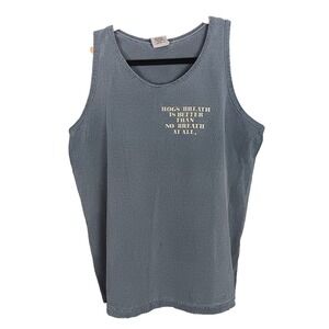 Hog's Breath Saloon Tank Top Men's Size Medium‎ Key West Gray Sleeveless Cotton